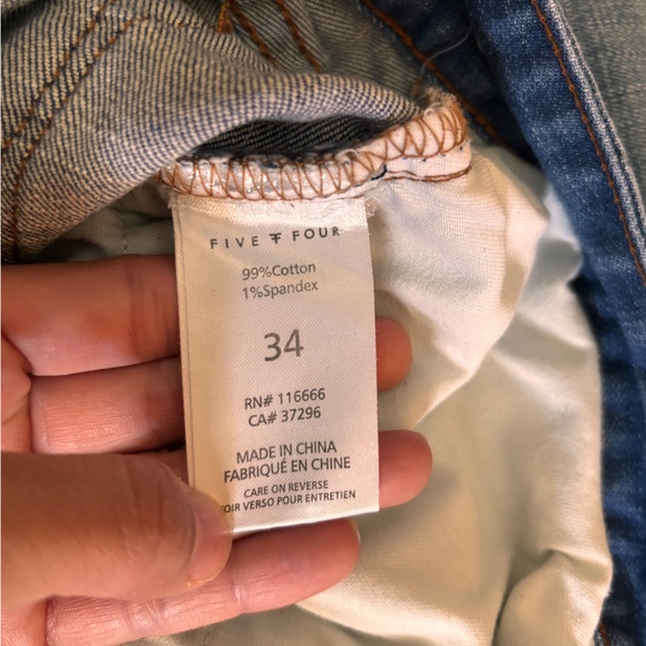 Five four relaxed fit men’s jeans W34 L32 - 99% cotton and 1% spandex - Picture 8 of 13